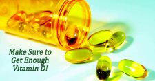 Falls and Low Vitamin D Levels. Picture of a pill bottle with vitamin D pills spilled out on the counter top.
